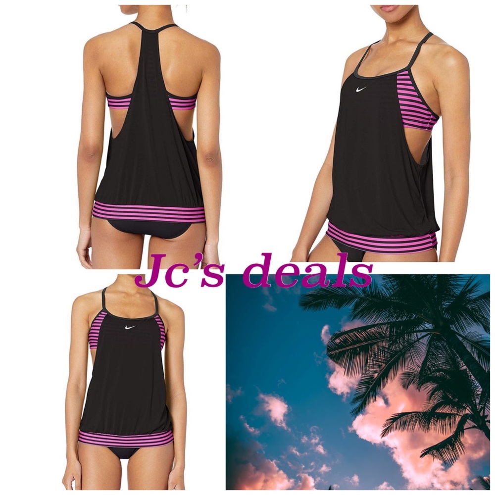 🌺 Womens Nike mesh tankini 2 piece swimsuit 🌺
